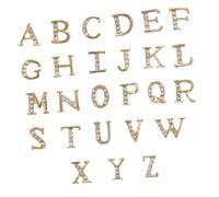 minkissy 2 Juegos Diamantes De Imitación De Uñas 3d Etiqueta Engomada Del Clavo De La Letra Abc Encantos Del Arte De Uñas Arte De Uñas De Cristal 3d Aleación Taladro De Uñas