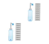 minkissy 2 Juegos nasal doméstico limpieza nasal lavados nasales herramienta de enjuague nasal botella de irrigador nasal práctico irrigador nasal lavado nasal manual