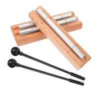 minkissy 2 Juegos varilla de haz de sonido captadores de atención para timbre para la gestión del aula meditacion herramientas campanas de viento de metal campanas de percusión
