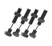 minkissy 2 Pares pendientes de acero inoxidable pendientes unisex pendiente para los hombres anillos de los oídos para hombre tornillo de aretes Metal Black
