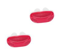 minkissy 2 Piezas 2 1 Dejar De Roncar Dispositivos Clip Para Roncar Dispositivo Para Roncar Dispositivo Nasal Clip De Nariz De Ronquidos Tiras Nasales Para Roncar Rojo