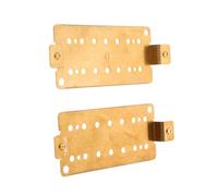 minkissy 2 Piezas Base de Latón para Pastilla Humbucker Guitarra Eléctrica Cuerdas Placas Base para Mástil y Puente de Recambio para Guitarra