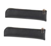 minkissy 2 Piezas Bolsa de protección de insulina Bolsa Porta bolígrafos Caso Estuche boligrafos Estuche para rotuladores Pastillero Viaje Estuche Escolar Estuche para bolígrafo Cuero Black