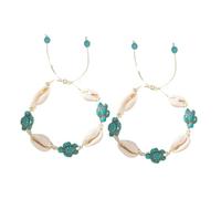 minkissy 2 Piezas Brazalete de tobillera de pulseras de concha para mujer pulseras de playa de verano joyería de concha de mar joyas de concha caparazón
