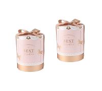 minkissy 2 Piezas Caja De Caja De Dulces Contenedor De Bocadillos De Papel Cajas De Para Dulces Cajas De De Dulces Contenedores De Merienda Para Bebés Rosa