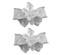 minkissy 2 Piezas Clip de Zapatos de de con Rhinestones Adorno de de Malla con Lazo para Zapatos de Dama Pack para Bodas y Diy