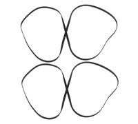 minkissy 2 piezas Correa de Repuesto para Tocadiscos de Vinilo Negra Banda Plana de Goma Elástica para Fonógrafo Vintage Fácil de Instalar