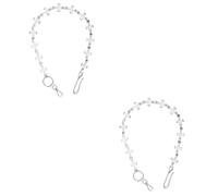 minkissy 2 Piezas De Cadena De Metal Para Mujer Estilo Hip Hop Con Personalidad Atractiva Y Oscura Para Pantalones Vaqueros Cintura Para Hombre Cadena Plateada