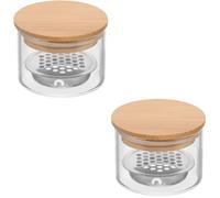 minkissy 2 Piezas de cepillo de arte de uñas acrilico pincel rozalen nooves nails cristal redecilla paquetes etiqueta cajón florero plato para uñas de plato de arte de uñas