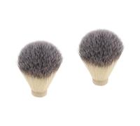 minkissy 2 Piezas De Cepillo De Pelo De Tejón Cabezal De Cepillo De Peluquero Multiusos Cepillo De Peluquero Plumero De Cuello Kit De Para Hombres Cepillo De Afeitar Profesional