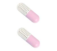 minkissy 2 Piezas desecante en forma de cápsula bolas desodorantes para zapatos secador de botas absorbe humedad Desodorante ambientador cápsula nuevos desodorantes deshumificador rosa