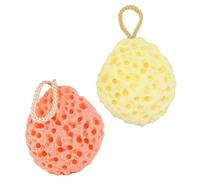 minkissy 2 Piezas Exfoliante Corporal Puf De Ducha Esponja De Ducha Natural Esponja Natural Masaje De Esponja De Baño Esponja Para El Cuidado Del Cuerpo Estera De Esponja Panal Bebé