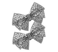 minkissy 2 Piezas flor del zapato del arco Víspera de Todos elegante de imitación chicas apliques de zapatos encantos de tacón alto Metal