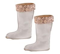 minkissy 2 Piezas Forro Interior para Botas Mujer Calcetines Térnicos de Forro Polar Grueso Calcetines Cálidos para Botas de Lluvia para Senderismo y Clima Frío Talla S
