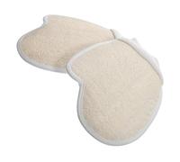 minkissy 2 Piezas Guantes De Lufa Naturales Para Limpieza Corporal Ducha y Sauna Guante Exfoliante De Baño