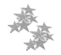 minkissy 2 Piezas Hebilla De La Estrella De Cinco Puntas Clips De Zapatos De Novia De Boda Encantos De Estrella Del Zapato Encantos De Arranque Hebilla De Zapato Aleación De Zinc