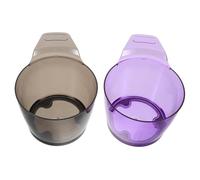 minkissy 2 Piezas Herramienta de de Color Transparente de Plástico para Aplicación de Tinte para Salones y Casa la Eficiencia Coloración Profesional