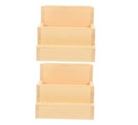 minkissy 2 Piezas maletin manicura cajas organizadoras caja de herramientas de uñas portátil estuche suministro de manicura Light Brown