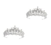 minkissy 2 Piezas Maravilloso Para Contemplar Elegancia San Valentín San Valentín Mujeres Nobles La De Boda Decoración Del Pelo De La Boda Nupcial Aro De