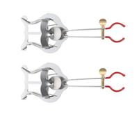 minkissy 2 Piezas Metal Music Stand Clips For Trumpet Clarinet Oboe Portable Wind-resistant Sheet Music Holder For Marching Band Travel Stand