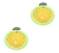 minkissy 2 Piezas Nido De Tejido De Loros Casa De Colibrí Jaula para Periquitos Juguetes para Mascotas Pájaro Durmiendo Pajarera Tejida Aves Adornos Nido De Pájaro Algodón Hecho a Mano