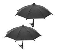 minkissy 2 Piezas Parasol para Celular con Clip, Soporte Estable | Deflecta Luz Directa, Instalación Rápida, Tubo Metálico Flexible, Mango Suave, Uso en Exteriores y Navegación