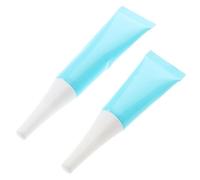 minkissy 2 Piezas pegamento para uñas manos uñas postizas uñas de gel adhesivo para uñas pegamento de uñas para pedrería presione sobre el pegamento de uñas plástico Sky-blue