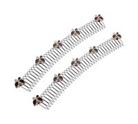 minkissy 2 Piezas Peine Accesorios Para El Cabello Para Mujeres Horquilla De De Imitación Soporte Fijador De Acabado De Cabello Pasador De Pelo Invisible Alfiler Black El Plastico