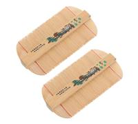 minkissy 2 Piezas peine para para el cabello peine infantil niño tratamiento pelo peines de removedor de cabeza peine de peine de portátil bambú