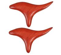 minkissy 2 piezas Rodillo de Masaje de Madera Bastón Corporal Ligero para Aliviar Músculos Tensos Masajeador Portátil para Piernas Brazos Espalda Cuello Cintura