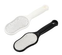 minkissy 2 Piezas Tabla Para Pulir Pies De Acero Inoxidable Removedor De Callos y Escofina Para Pies Con Tapa Herramienta Para Pedicura