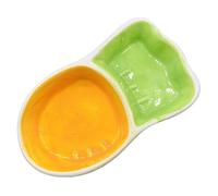 minkissy 2 Piezas tazón de cerámica Cuenco de cerámica para Animales pequeños Cuencos para Perros Zanahoria Plato de Comida para Mascotas comedero para Perros hámster tazón de Comida Conejo