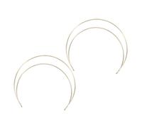 minkissy 2 Piezas venda de angel de ángel diadema de metal doble delgada tocado de diosa para mujer banda de metal para el cabello diademas finas material de latón Golden