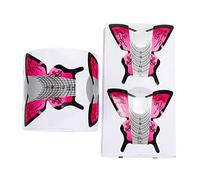 minkissy 2 Rollos Bandeja De Papel De Uñas Formas De Uñas Acrílicas Guía De Puntas De Uñas Etiqueta Engomada Del Arte Del Clavo Formulario De Guía De Arte De Uñas Autoadhesivo Endurecido