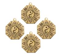 minkissy 2 Series Dijes De Joyería Para Llaveros Dijes Para Pulseras Amuleto De Ocho Diagramas Colgante Para Collar Amuleto De Feng Shui Dijes De Amuleto Dijes Vintage A 4 piezas*2