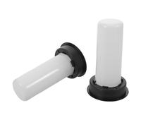 minkissy 2 Tapas de Repuesto para Luces Solares de Jardín con Efecto Llama Parpadeante, Material Plástico Blanco, Pack de 2 Piezas para Decoración y Alumbrado Exterior