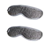 minkissy 2 unids Ojos Ojos Ojos Oscuro Calentado Ojos Dormir Cubierta Ojos Ojos Cubierta Caliente Vapor Eyemask Calentado Masajeador Cuidado Ojos Algodón Eléctrico Ojos Viaje
