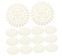 minkissy 20 Piezas de colores de uñas prensa en pantalla de uñas probador de color de las exhibición de cuenco de manicura tabla de colores el plastico Beige