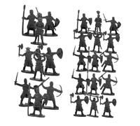 minkissy 200 Miniaturas de Soldados Medievales Figuras Diminutas para Niños de Acción Plásticos Decoración de Mesa de Arena 200 Piezas