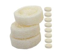 minkissy 20piezas Esponja Vegetal Exfoliante Para Baño Esponja De Lufa De Jabonera De Baño Almohadilla De Lufa