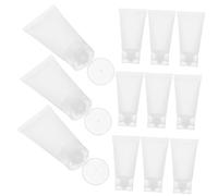 minkissy 20piezas Minibotellas De Base Tubos De Viaje Vacíos Botellas Loción Rellenables Viaje Flexible Champú Exprimible