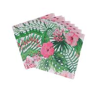 minkissy 20piezas Servilletas de Papel Hawaianas para Fiestas Unidades Temática Tropical para Bodas Cumpleaños y Recepciones de Fiesta Luau
