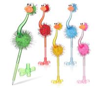 minkissy 24 Piezas Bolígrafo Esponjoso Adecuado para Escribir y Dibujar en Tarjetas de Felicitación Forma de Avestruz, Portátil y Resistente Estilo Divertido y Delicado Varios estilos
