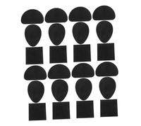 minkissy 24piezas Almohadillas De Suela Antifricción Para Tacones Altos Color Negro Pegatinas Antiabrasión De Goma Talón Suela