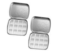 minkissy 2juegos Caja De Almacenamiento Para Esmaltes De Uñas Estuche Portátil Para Viajes Bandeja Vacía De Compartimentos Organizador De Paletas De Esmaltes Diseño De Almacenamiento Para p