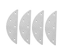 minkissy 2pares Almohadillas Antidesgaste Metálicas Para Zapatos De Hombre Placa De Reparación De Zapatos De Metal Protectores De Talón Antifricción Para De Tacón De Placas Para