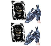 minkissy 2pares Exfoliante De Manos De Barro Volcánico Hidratante y Suave Para Piel Seca y Agrietada Uso Diario y Spa De Guantes