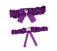 minkissy 2piezas Anillo de Pierna de Liga de Novia de Cinturón Decorativo para Boda Conjunto de Ligas para Novia Día Boda y Uso Piernas