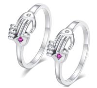 minkissy 2Piezas Anillos Ajustables Para Anillos De Apertura Para Joyería Romántica Para San Valentín y Ocasiones Especiales