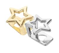 minkissy 2piezas Brackets De Moda Parrillas Dentales Forma De Estrella Joyería para Fiestas De Cosplay De Hip Hop Decoración para Hombres y Mujeres